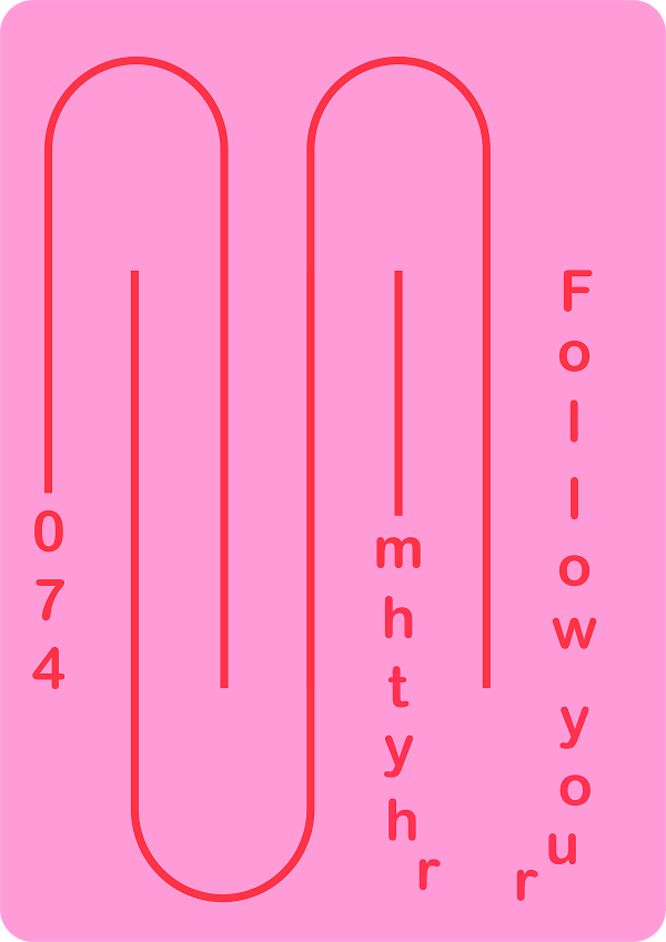 Poster tipográfico 074: Follow your